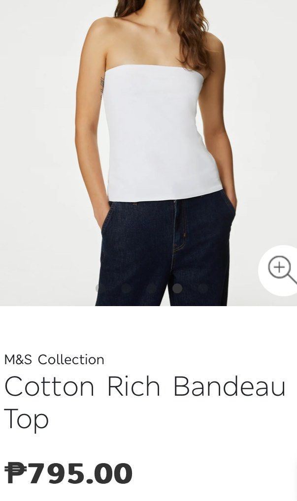 M&S Tube Top with tag (Category: Others Tops) located in Paranaque City. Submitted by margshop (Listing ID 1327815155, Image 3). Description: High quality basic from M&S London Not cropped Rfs: wrong size (no when worn) .