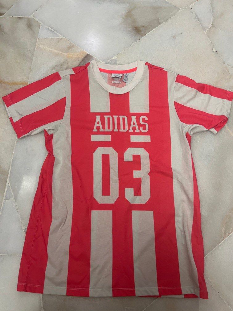 Neon pink adidas shirt Women s Fashion Tops Shirts on Carousell