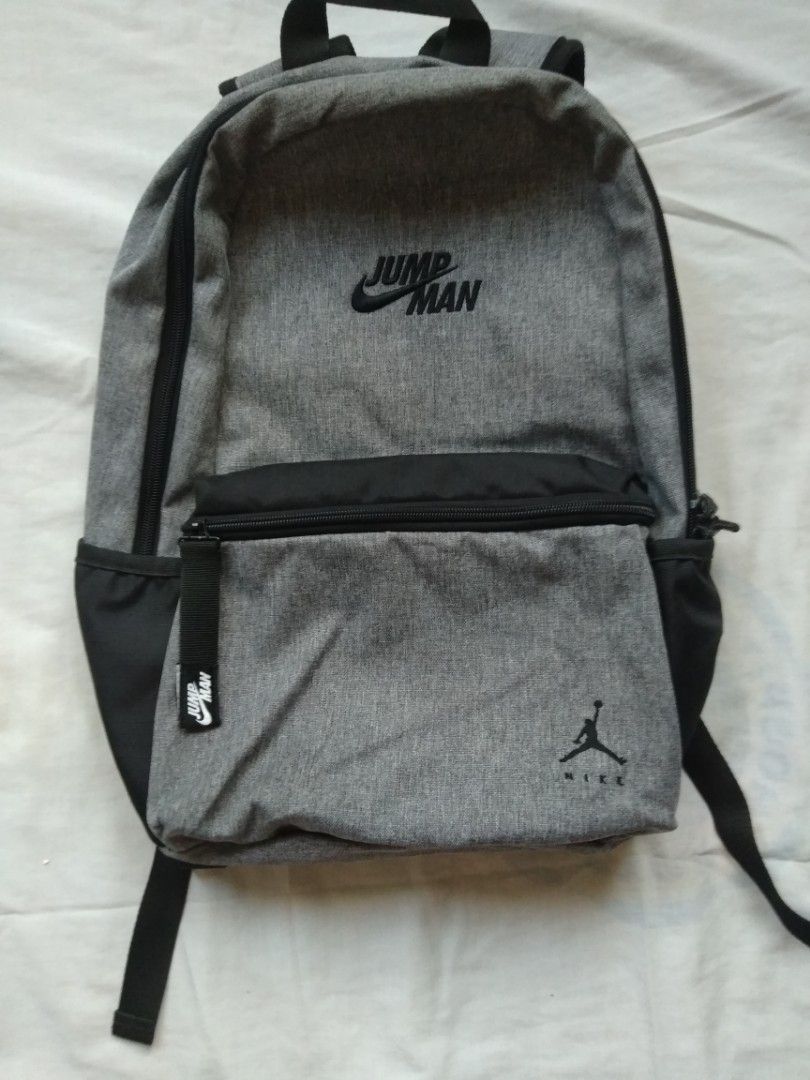 Nike bag (Category: Backpacks) located in Manila. Submitted by jordaniketwfossil45300 (Listing ID 1327833035, Image 1). Description: nike air jordan backpack with laptop compartment size : L like new in good condition 💯 original Shipping c/o Buyer Lalamove & LBC Ty & Godbless.