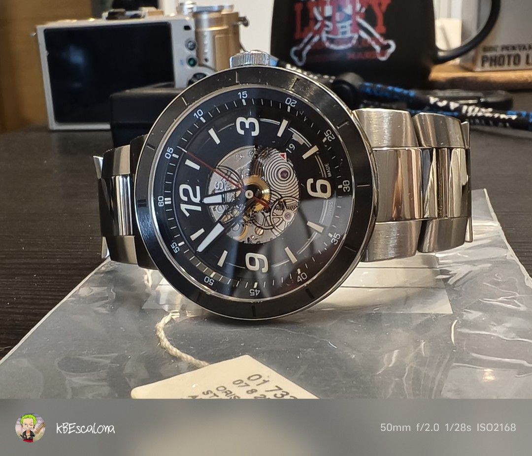 Oris tt1 skeleton engine date shop