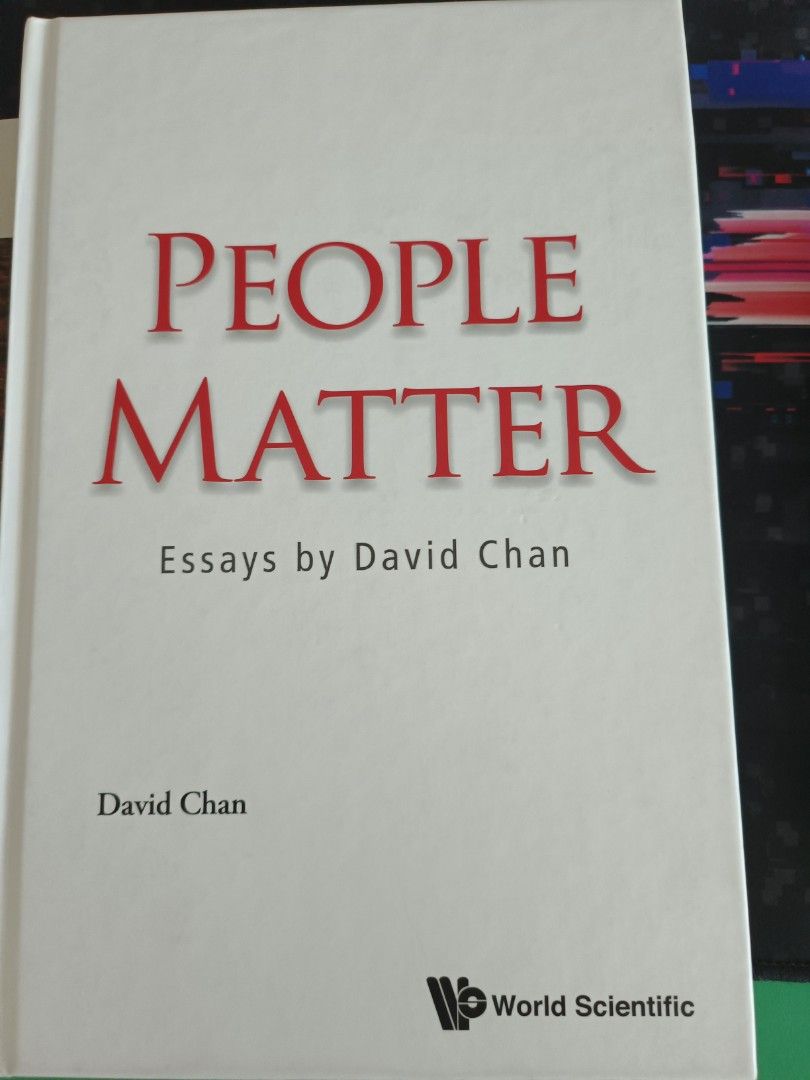 People matter essays by David Chan, Hobbies & Toys, Books & Magazines, Fiction & NonFiction on