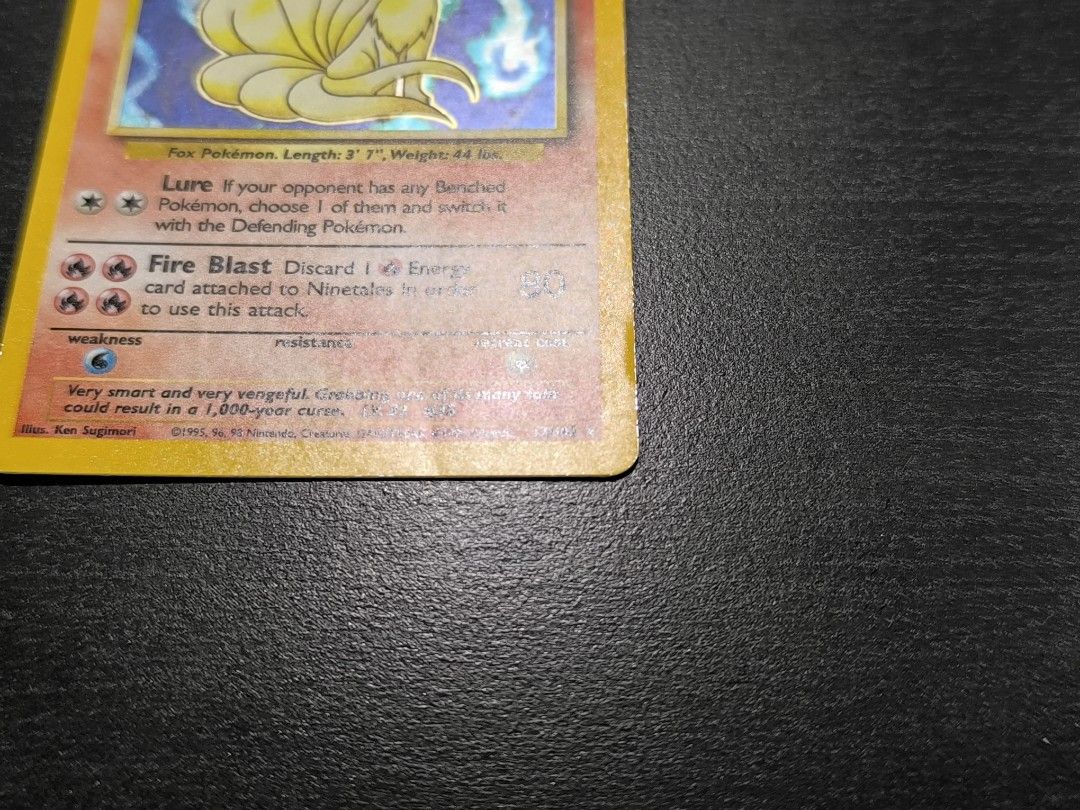 Pokemon Ninetales 12/102 Base Set, Hobbies & Toys, Toys & Games on Carousell