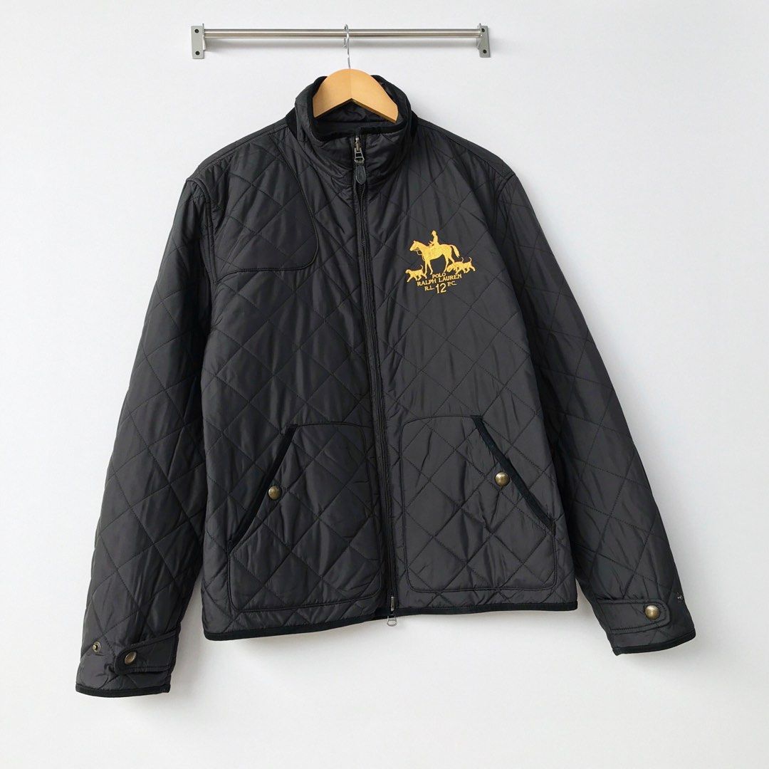 POLO RALPH LAUREN Quilted Reversible Windbreaker Jacket Big Logo