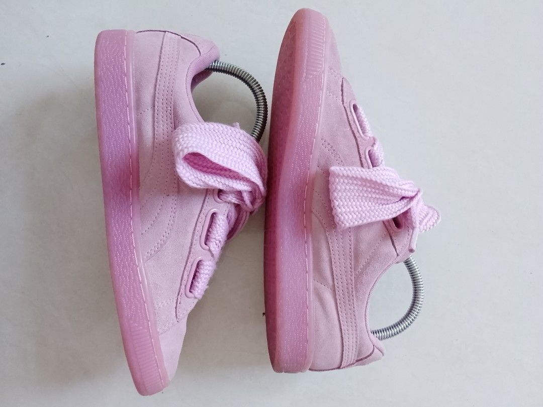 Puma Suede Heart Reset Womens Pink Size 37 insole 23 cm Made in Vietnam Fesyen Wanita Sepatu di Carousell