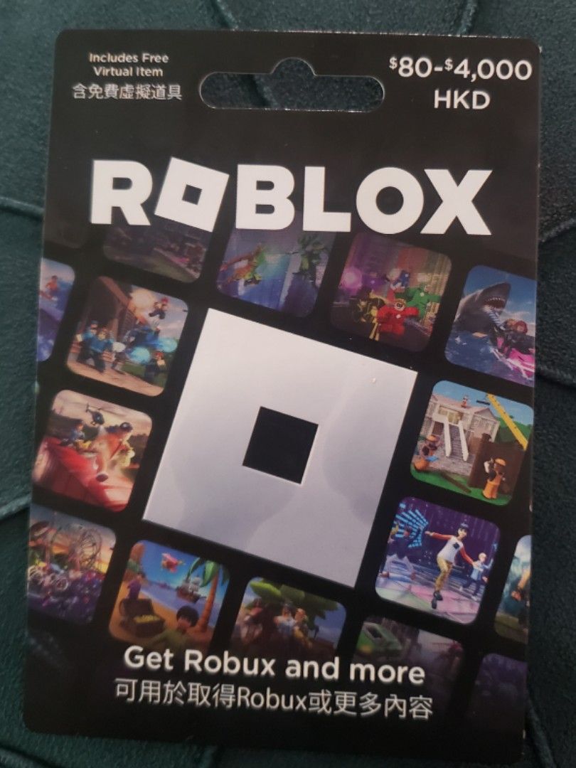 Roblox gift card, 電子遊戲, 遊戲機配件, 遊戲禮物卡及帳戶- Carousell