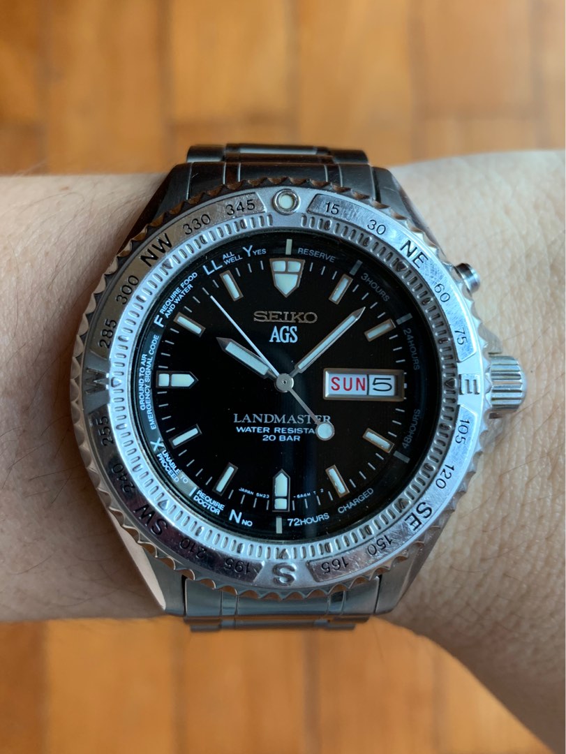 Seiko 1st Gen AGS Landmaster Full Set Serviced by Seiko July 2024