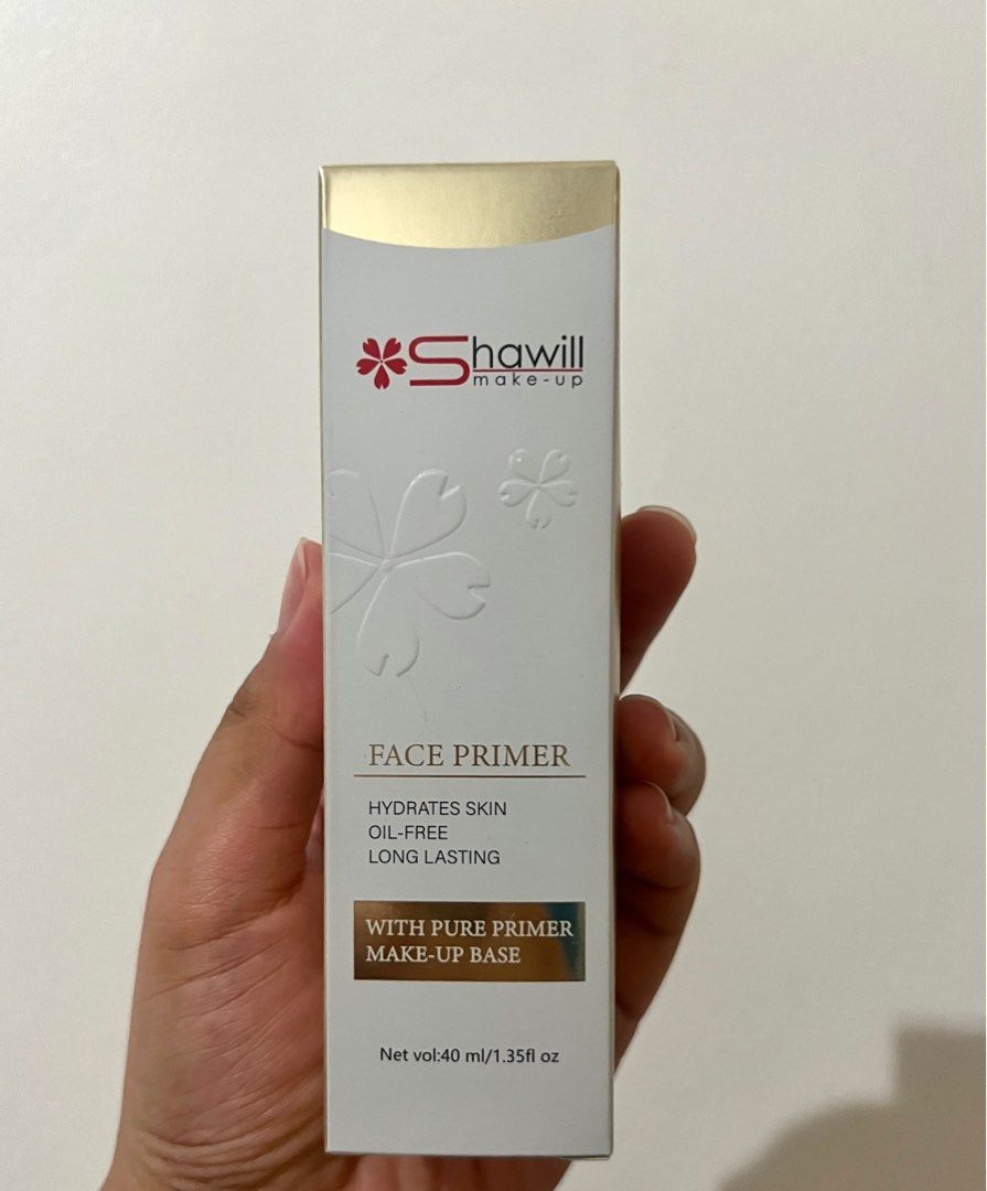 Shawill Face Primer (Category: Makeup) located in Manila. Submitted by ss1nbee (Listing ID 1327834970, Image 1). Description: rfs: extra sf shouldered by you never opened JnT shipping loc: Pasig.