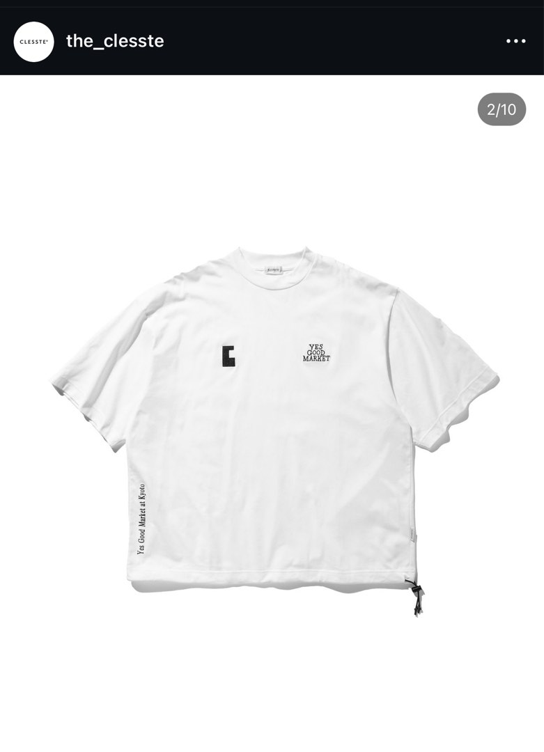 【本日特価】 YGM 2024 トップス - 白 M TEE SS MESH e_C The SEE SEE トップス