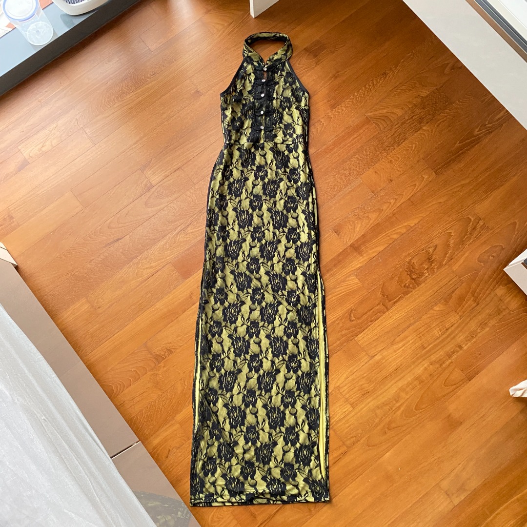 Chartreuse cheongsam discount