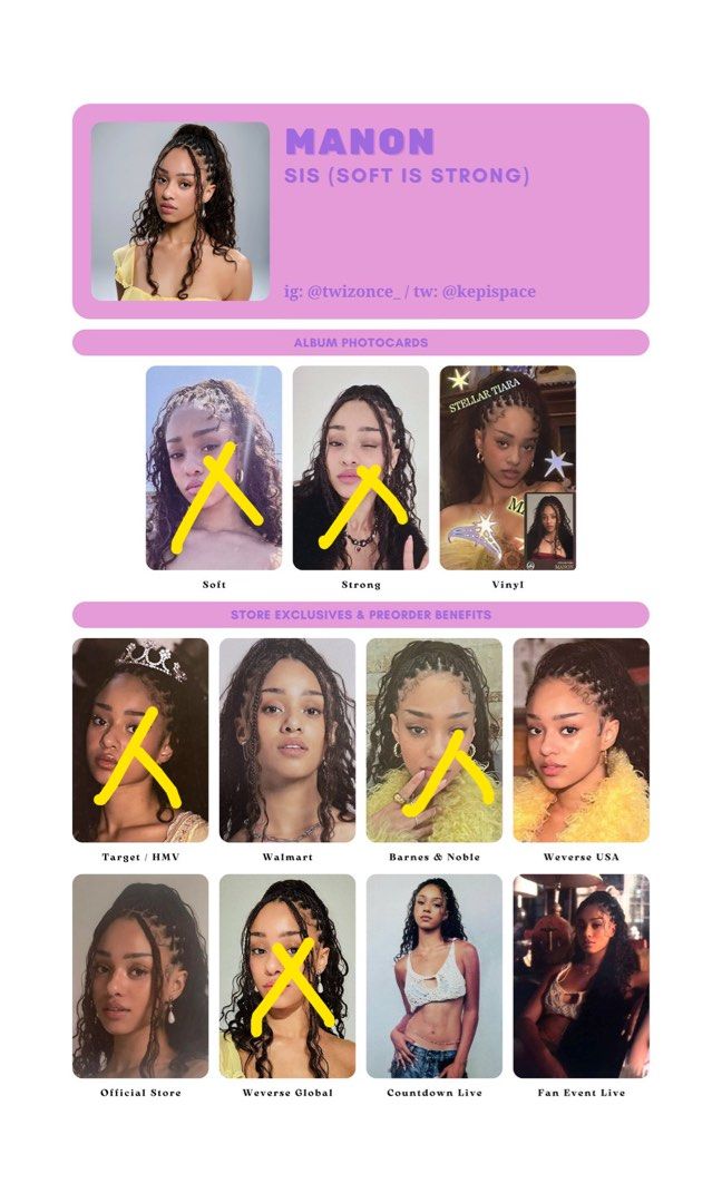 WTB KATSEYE MANON PHOTOCARD, Hobbies & Toys, Collectibles