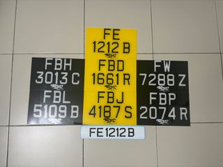 LTA Approved Plates! Collection item 3