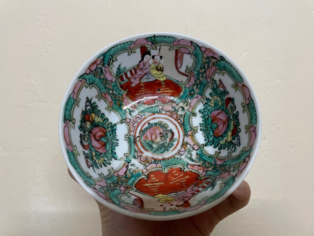 乾隆年制廣彩瓷碗古董, 興趣及遊戲, 收藏品及紀念品, 古董收藏- Carousell