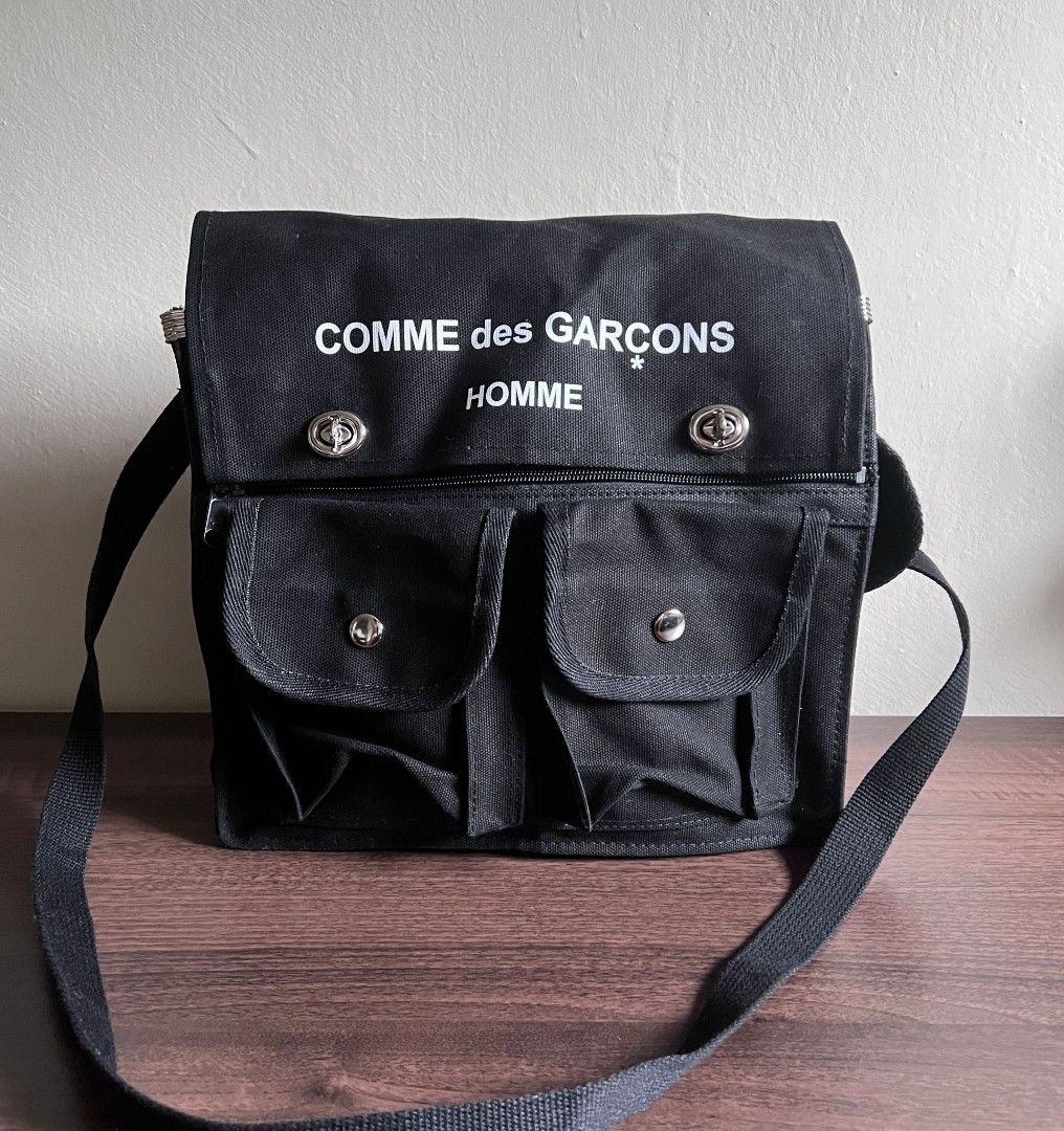 RARE COMME DES GARCONS CDG HOMME VINTAGE BLACK CAMERA SATCHEL BAG