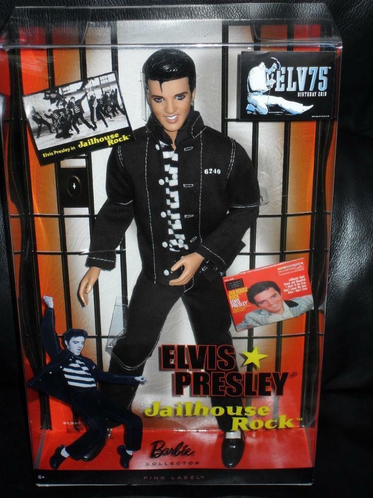 MINT Barbie Elvis Presley Jailhouse Rock Pink label Doll Rare Hobbies Toys Toys Games on Carousell
