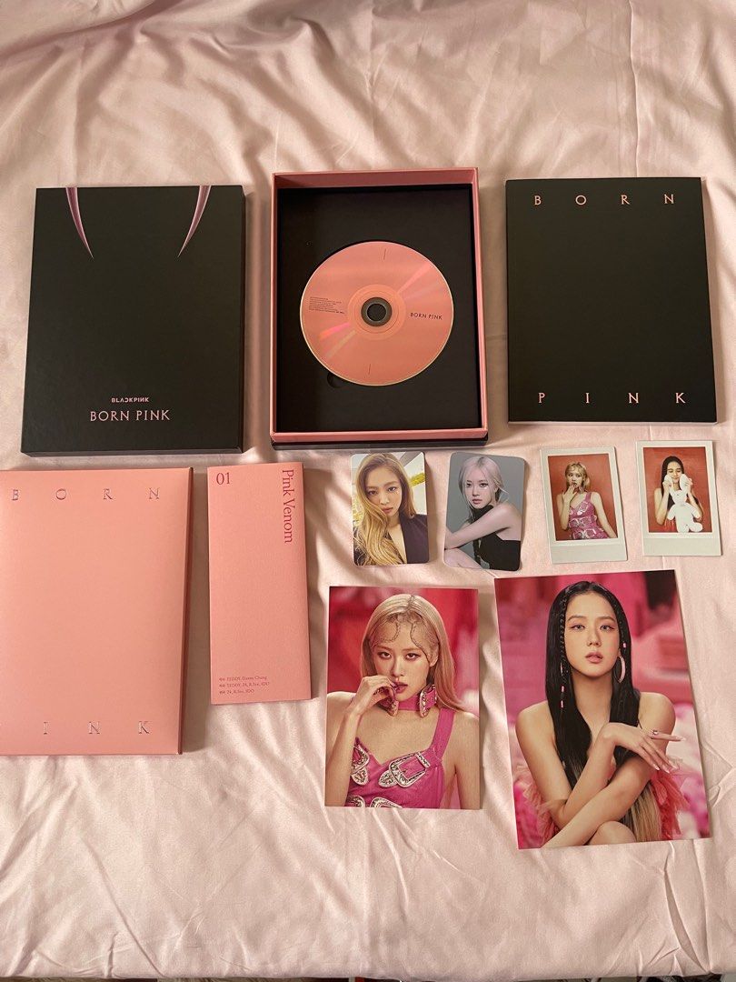 Blackpink Born Pink Album (Category: K-Wave Merchandise) located in Rizal. Submitted by camiela (Listing ID 1327959111, Image 2). Description: Blackpink Born Pink Album in Black Like new! No flaws cause it was just displayed Complete inclusions except for the sticker. Poster included! (first and last pic) rfs: i’m not collecting their merch anymore 🥹.