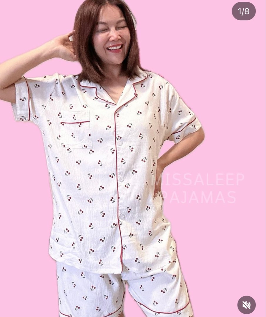 BNWT Missaleep cherry pyjamas