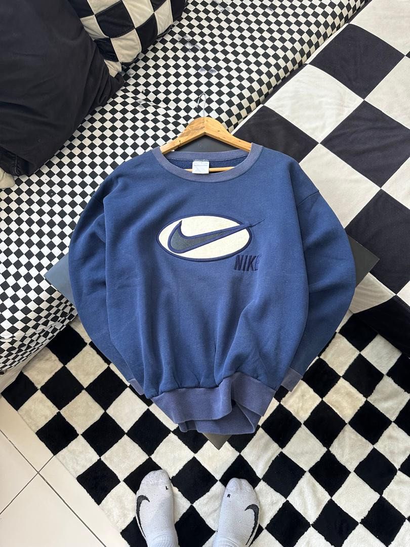 BOOTLEG NIKE BIG LEATHER LOGO SWEATSHIRT