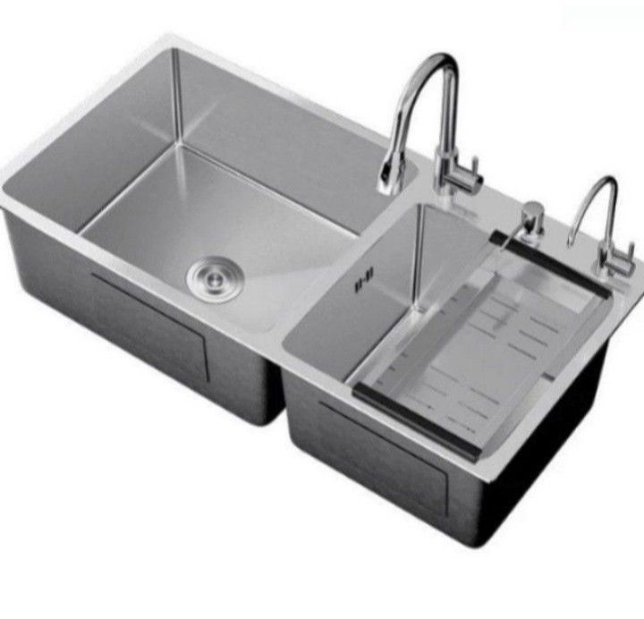 [Can self collect after Paynow] PROMO Left 2 each - 82×45cm double Sink ...