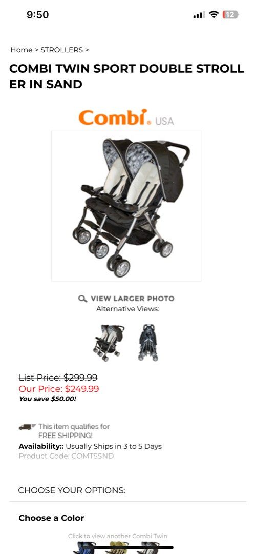 COMBI TWIN SPORT DOUBLE STROLLER (Category: Strollers) located in Valenzuela. Submitted by 3ssiastansachajapansurplus (Listing ID 1328027911, Image 1). Description: Specs Compatible with the SHUTTLE 33 to form a travel system Folds in 3 seconds with the 3-Second Fold® Fits easily through standard doorways 5-point harness system Infant safety boot Multi-position reclining seat Wide seating area Removable guardrail with child cup/snack holders Adju