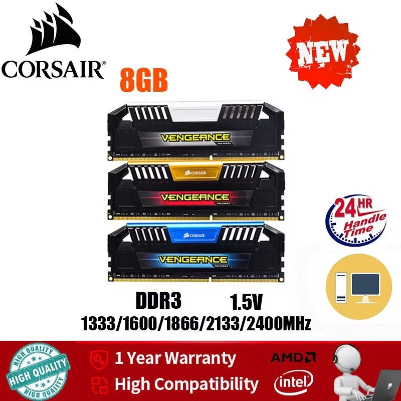 CORSAIR Vengeance Pro 8GB 2400mhz DDR3 Desktop Ram, Computers & Tech
