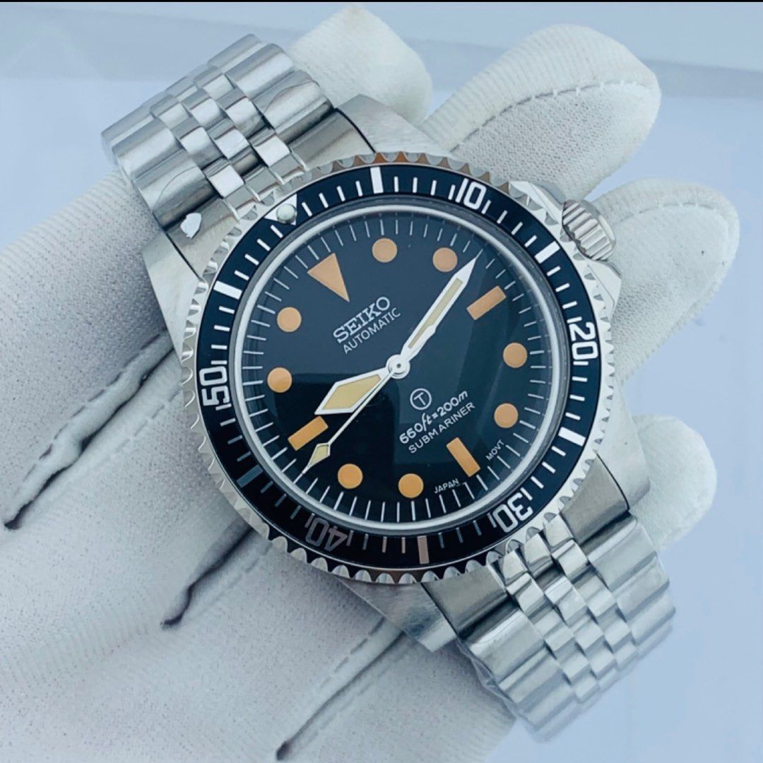 CUSTOMISABLE] seiko vintage milsub submariner mod dial submariner