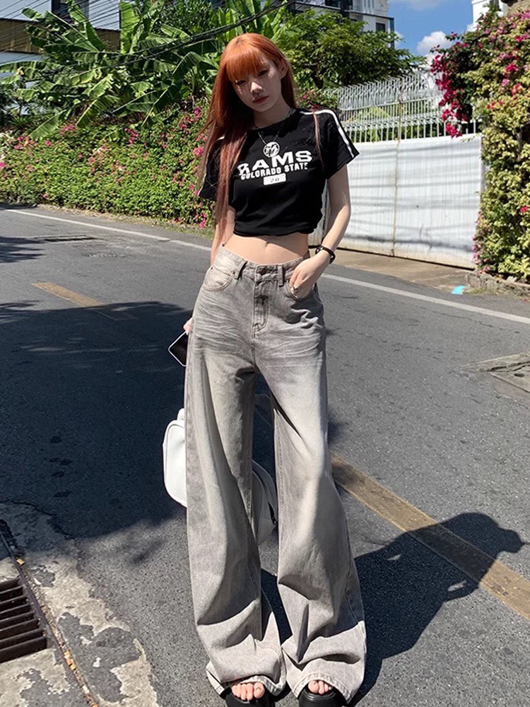 dark wash baggy y2k jeans, Women's Fashion, Bottoms, Jeans