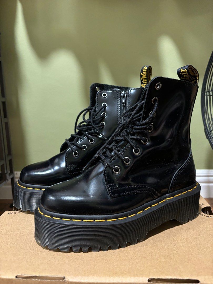 Doc Martens Jadon Quad Retro black Women s Fashion Footwear Boots on Carousell