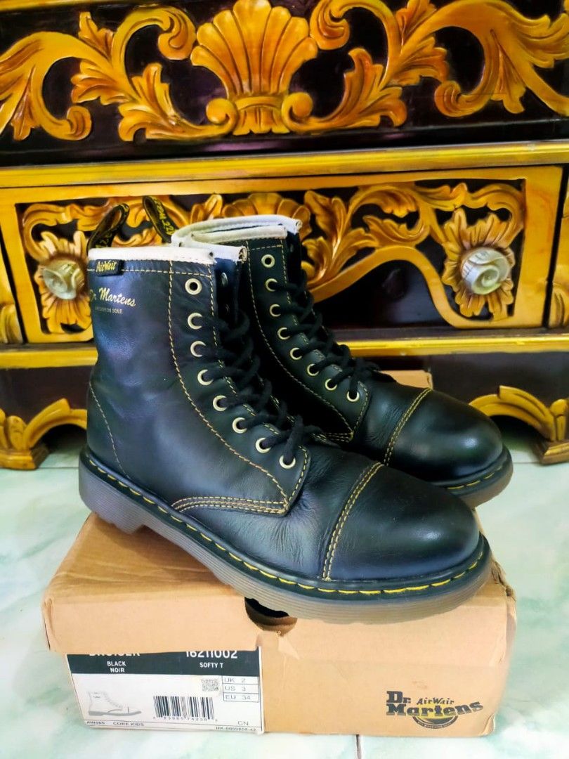 DR MARTENS DOCMART BRUISER BLACK NOIR, Fesyen Pria, Sepatu , Sepatu ...