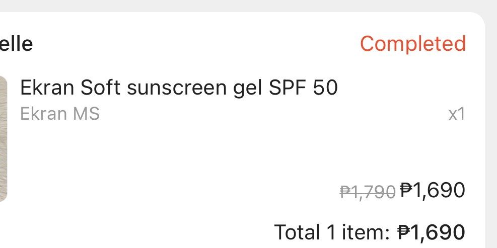 Ekran MS gel Mineral Sunscreen (Category: Face Care) located in Baguio. Submitted by kaybie_shoppe (Listing ID 1327952079, Image 3). Description: - Bought for 1700 in orange app - Expiration 6/25 - hypoallergenic and water resistant - nice feel on the skin - 70% remaining.