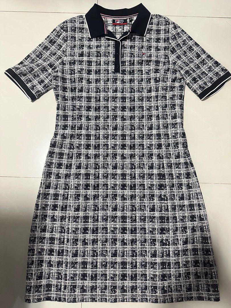 FILA MODERN HERITAGE Womens Dress Navy XL Free Fila Top