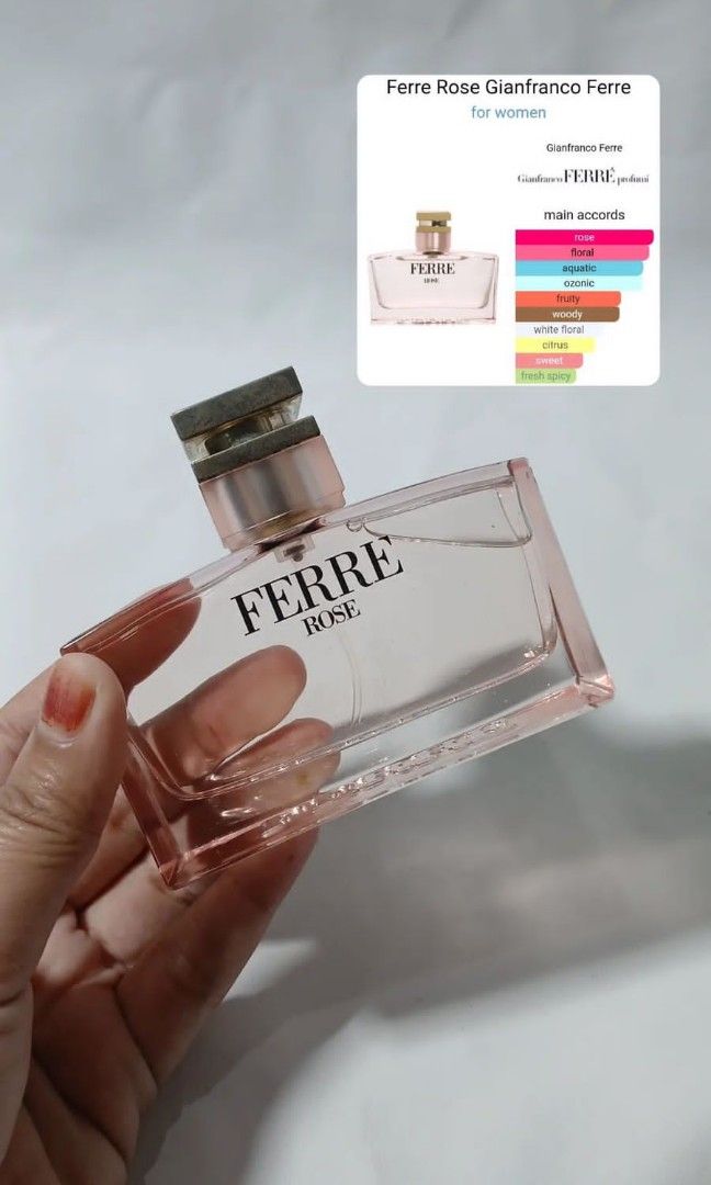 Gianfranco Ferre Rose Perfume No Box Original Kesehatan Kecantikan Parfum Kuku Lainnya di Carousell