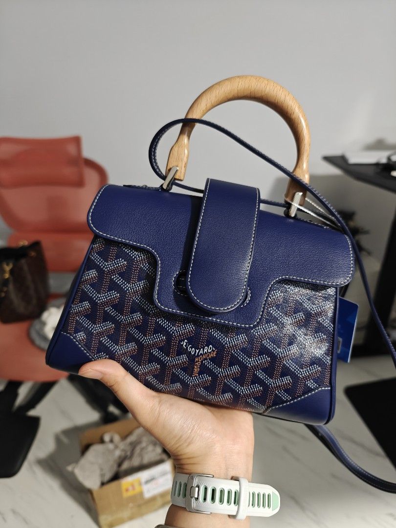SALE Goyard saigon mini navy, Luxury, Bags Wallets on Carousell