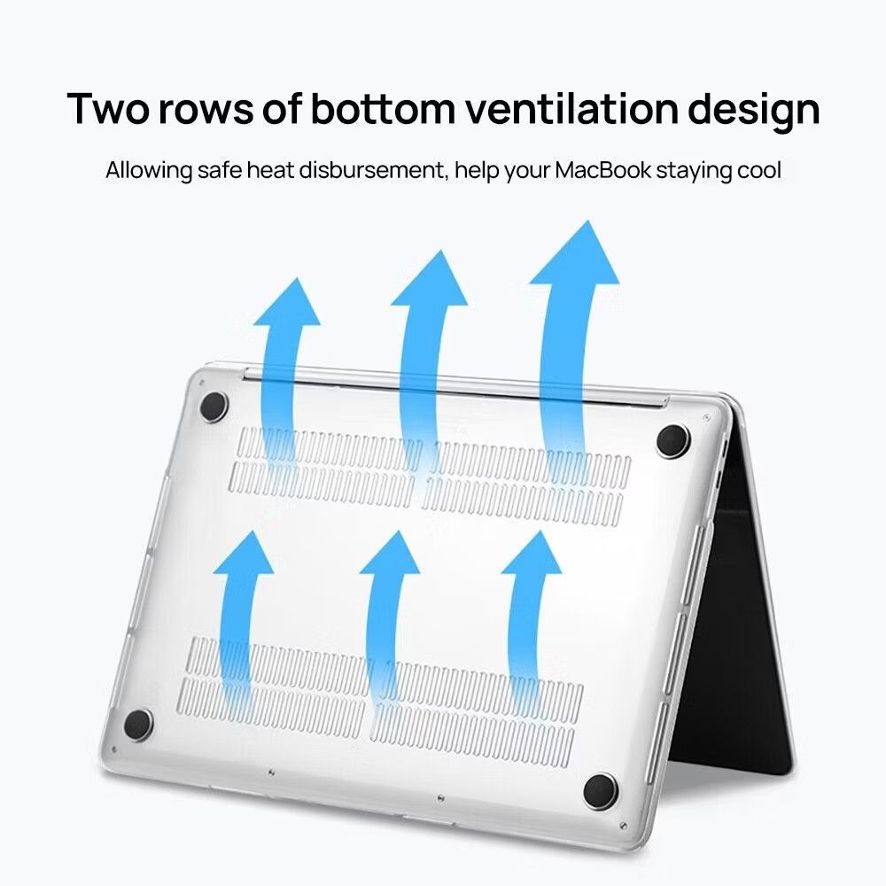 Hard Case for MacBook Air 13" M3/M2 (2022/2024) [Transparent