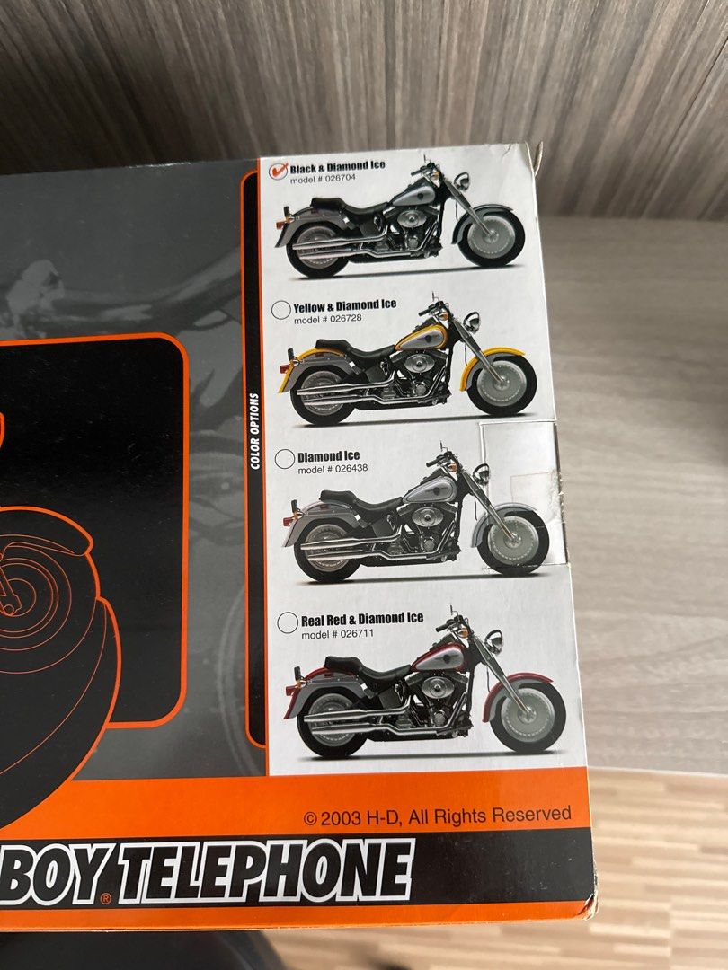 Harley davidson 2003 fatboy telephone Hobbies Toys Toys Games on Carousell