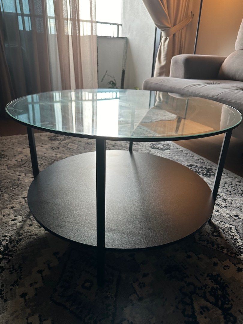 Ikea round table, Furniture & Home Living, Furniture, Tables & Sets on