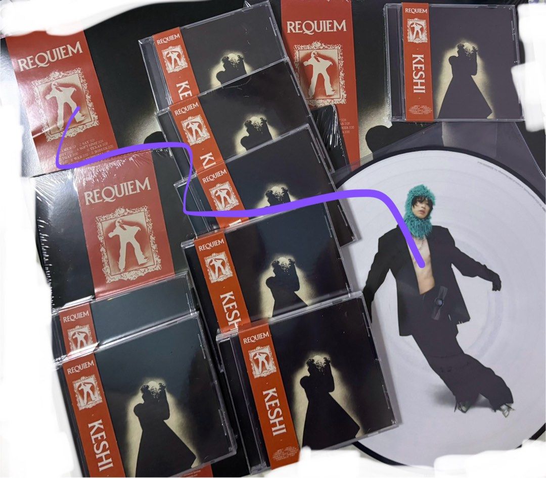 Keshi Requiem Picture Vinyl Signed CD Vinyl 簽名, 興趣及遊戲, 音樂、樂器& 配件, 音樂與媒體-  黑膠碟- Carousell