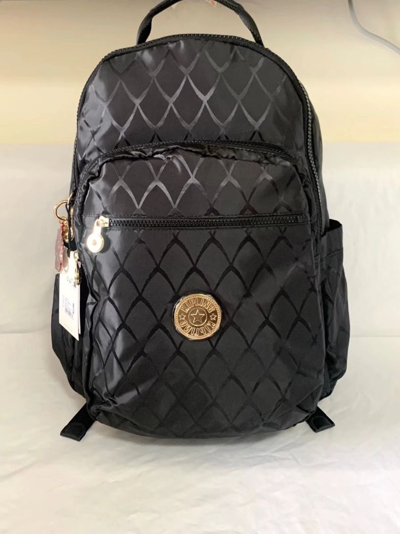 Kipling K21305 Black dragon scale jacquard backpack