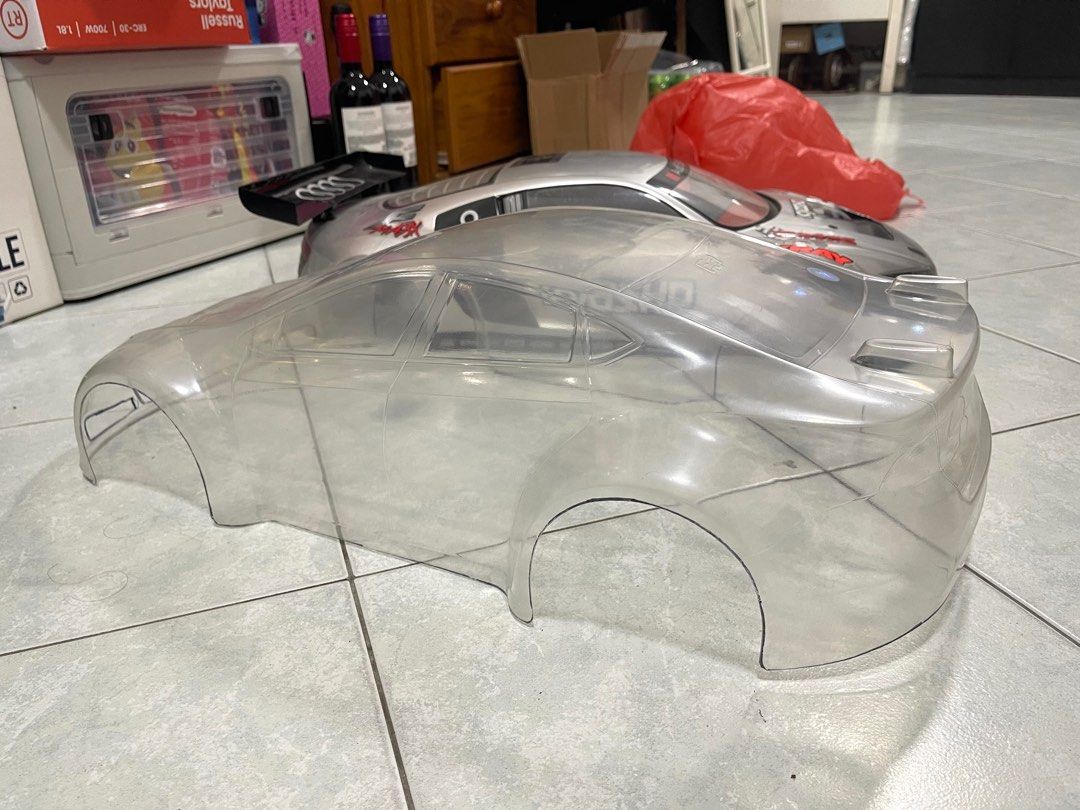 Kyosho 1/8 scale gt2 ve body shell and 1/8 scale protoform clear body ...