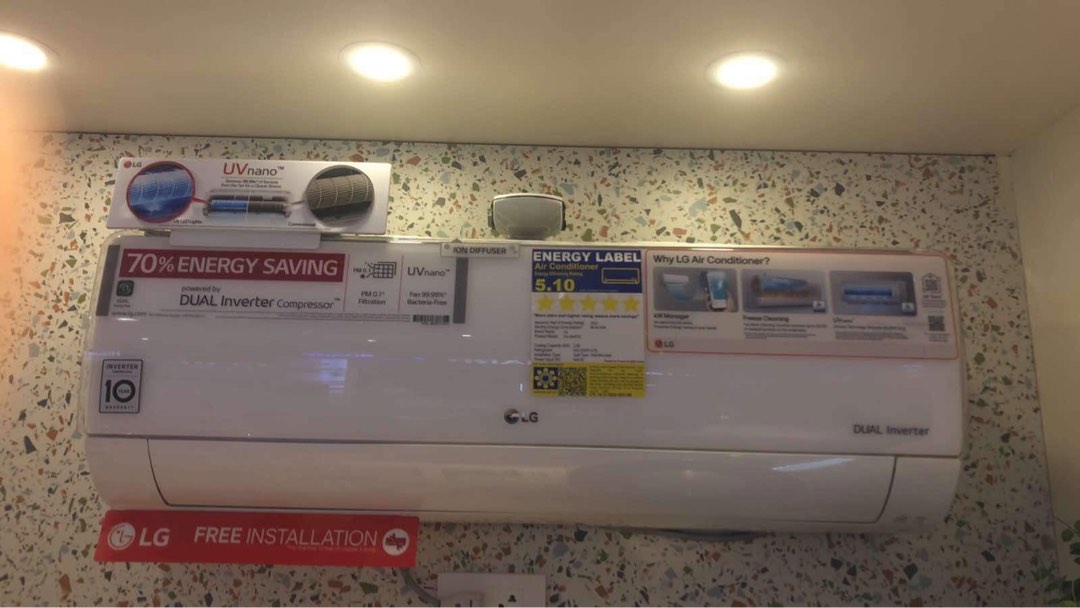 LG SPLIT TYPE INVERTER AIR CONDITIONER, TV & Home Appliances, Air