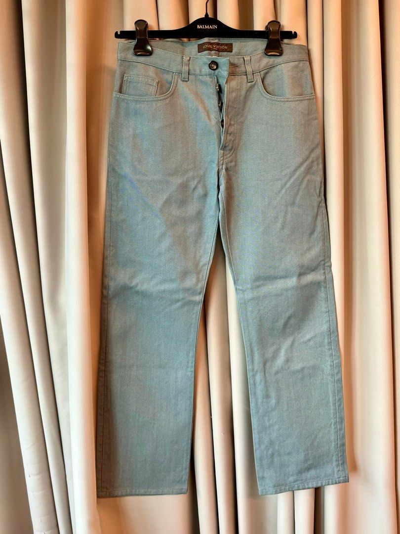 Louis Vuitton straight denim jeans (Category: Luxury Apparel) located in Mandaluyong City. Submitted by declutteringagain (Listing ID 1327968562, Image 1). Description: .