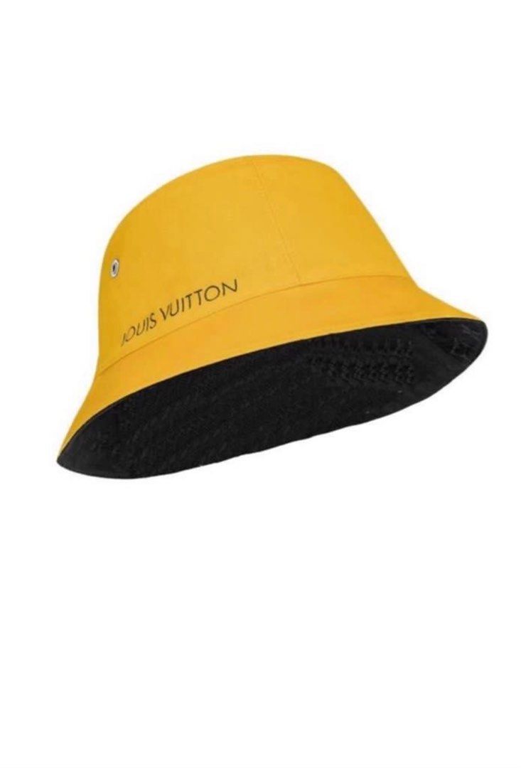 LV Louis Vuitton Monogram Reversible Denim Bucket Hat, Men display picture 2