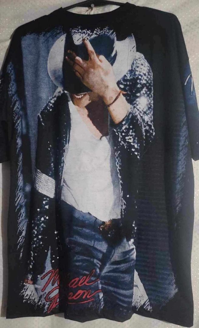 Michael Jackson AOP band tee tour shirt, Men's Fashion, Tops & Sets