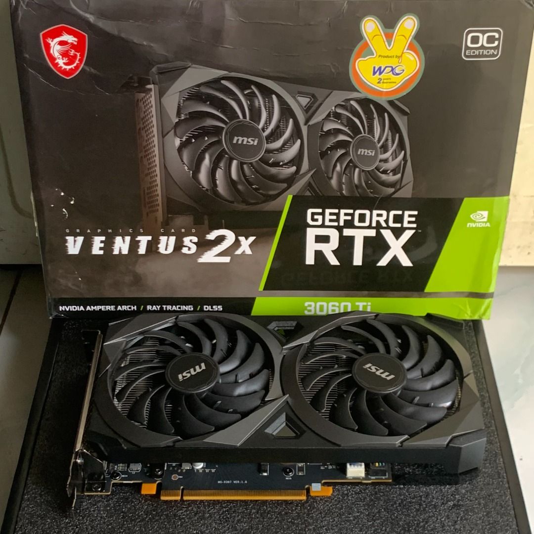 Tarjeta de Video MSI GeForce RTX 3060 Ti VENTUS 2X OC de 8GB GDDR6