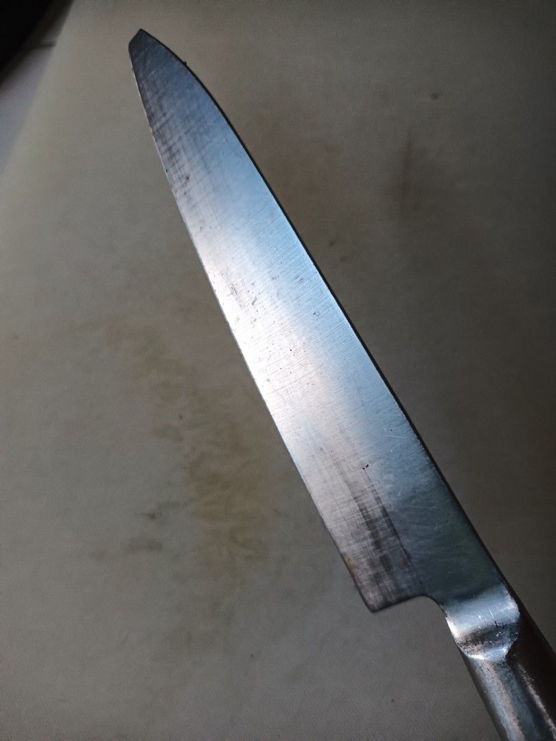 MVS MOLYBDENUM VANADIUM STAINLESS STEEL (Category: Knives & Chopping Boards) located in Polangui. Submitted by cornerbags_shoes (Listing ID 1328027394, Image 3). Description: MOLYBDENUM VANADIUM STAINLESS STEEL Japan surplus knife sharp with broken tip.
