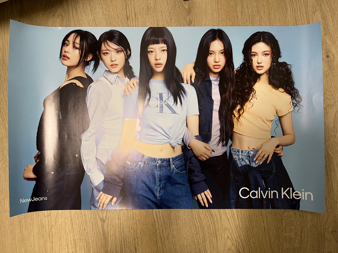NEW JEANS CK Calvin Klein poster 海報, 興趣及遊戲, 收藏品及紀念品, 韓流 - Carousell