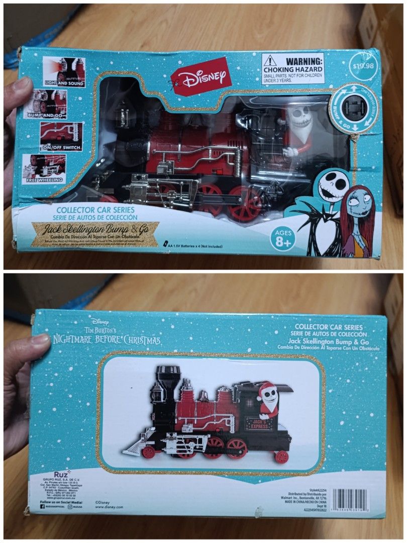 NIGHTMARE BEFORE CHRISTMAS TRAIN (Category: Vintage Collectibles) located in Caloocan City. Submitted by khael1987 (Listing ID 1328034601, Image 1). Description: EXPECT DENTS FROM BOX....