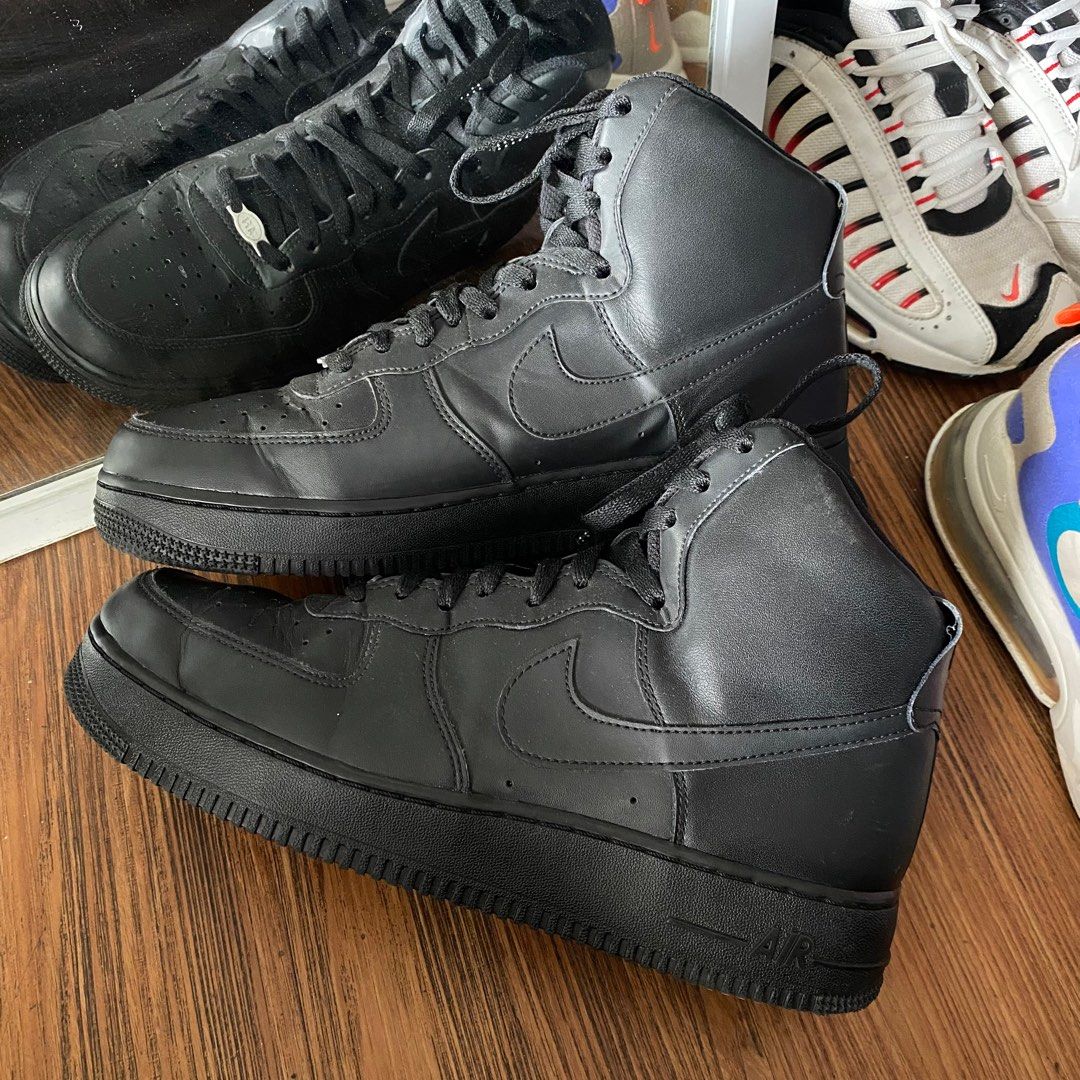 air force 1 mid triple black