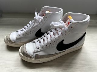 Blazer mid 77 vintage white black uk sales