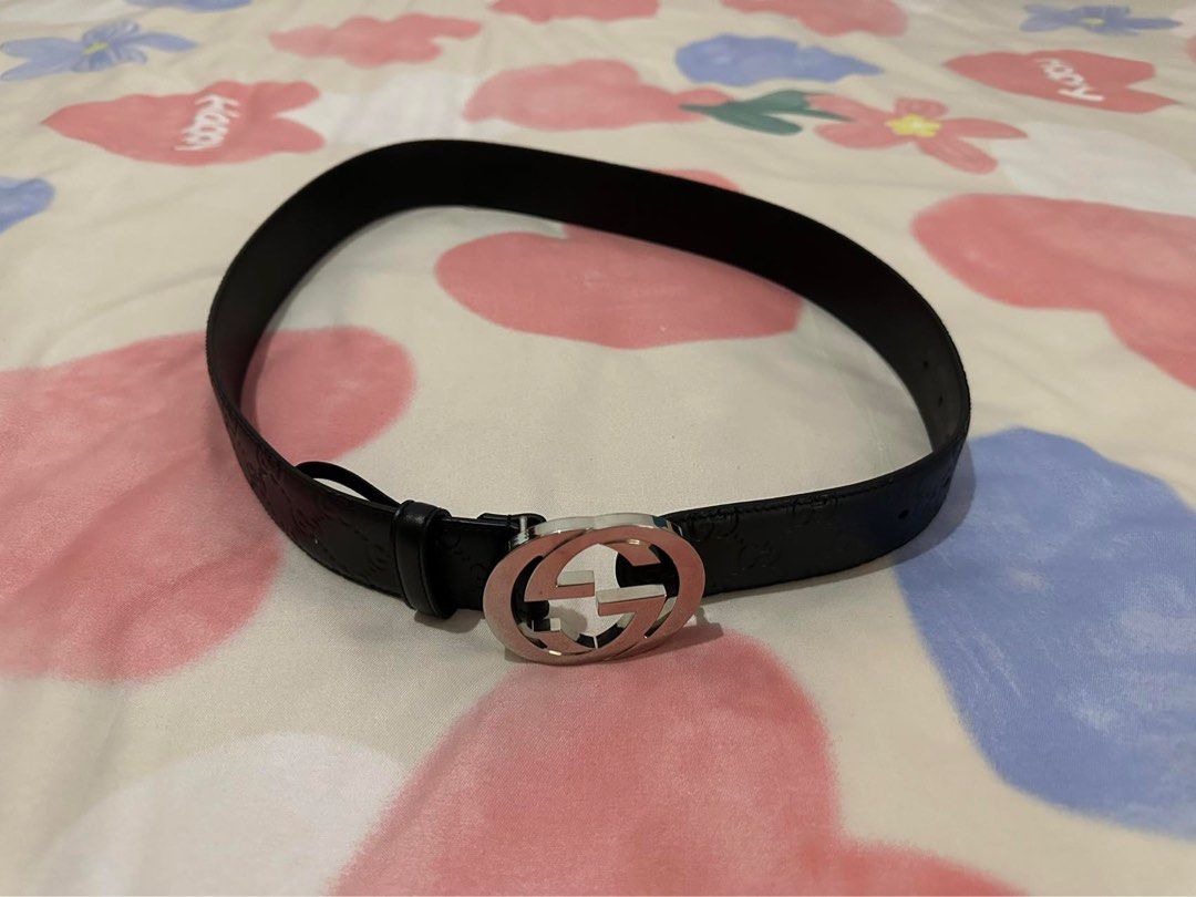 Gucci belt silver online