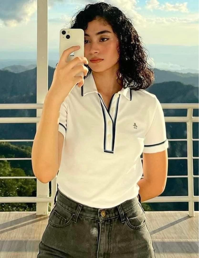 Original Penguin White Polo Shirt Small Womens Women s Fashion Tops Blouses on Carousell